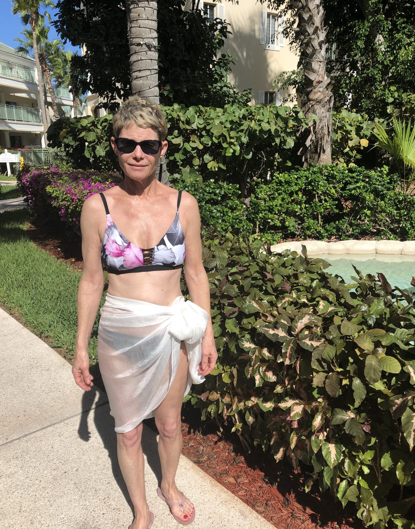 Older women can wear two-piece bathing-suits blog post.